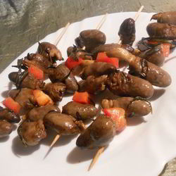 Рецепт Шашлычков из куриных сердечек