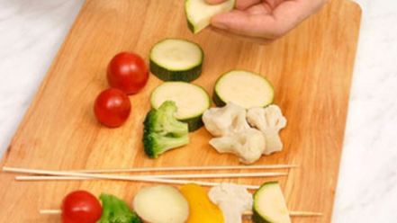 Рецепт шашлычков овощных