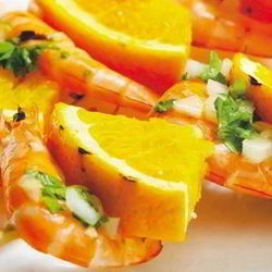 Рецепт Шашлыка из креветок с апельсином