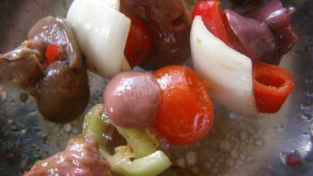 Рецепт шашлыка из куриной печени