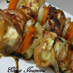 Рецепт Шашлыка из курицы с овощами