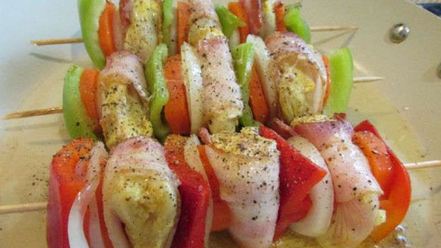 Рецепт шашлыка из курицы с овощами