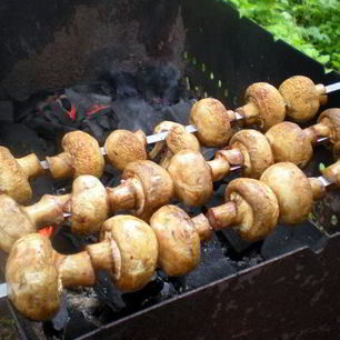 Рецепт Шашлыка из шампиньонов