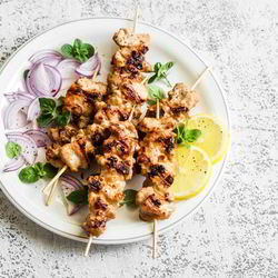 Рецепт Шашлыка из свинины в мятном маринаде