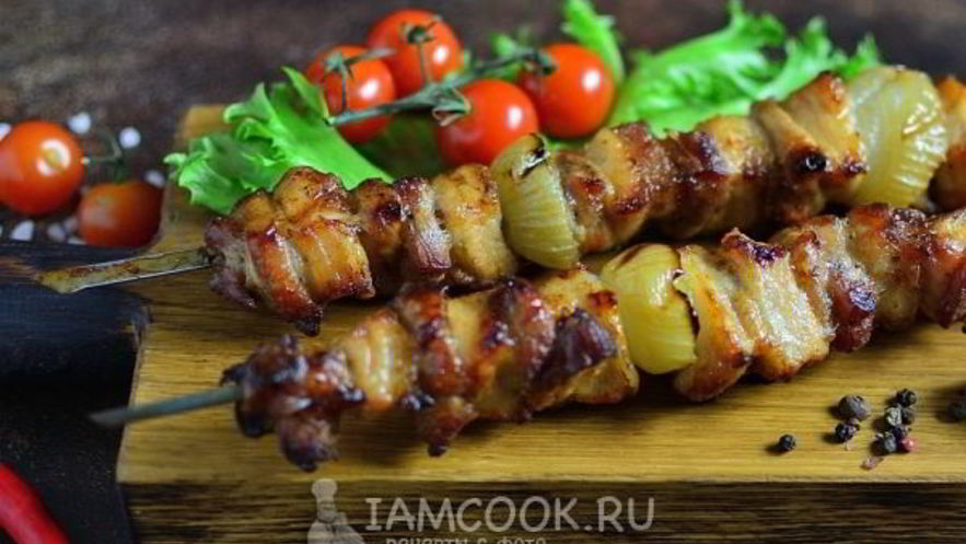 Рецепт шашлыка из свиной грудинки