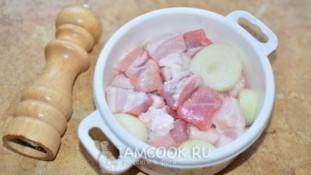 Рецепт шашлыка из свиной грудинки