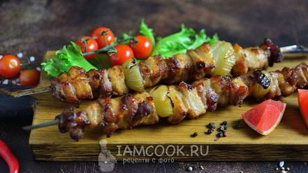 Рецепт шашлыка из свиной грудинки