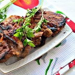 Рецепт Шашлыка из телятины на сковороде