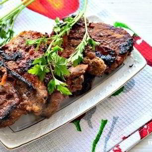 Рецепт Шашлыка из телятины на сковороде