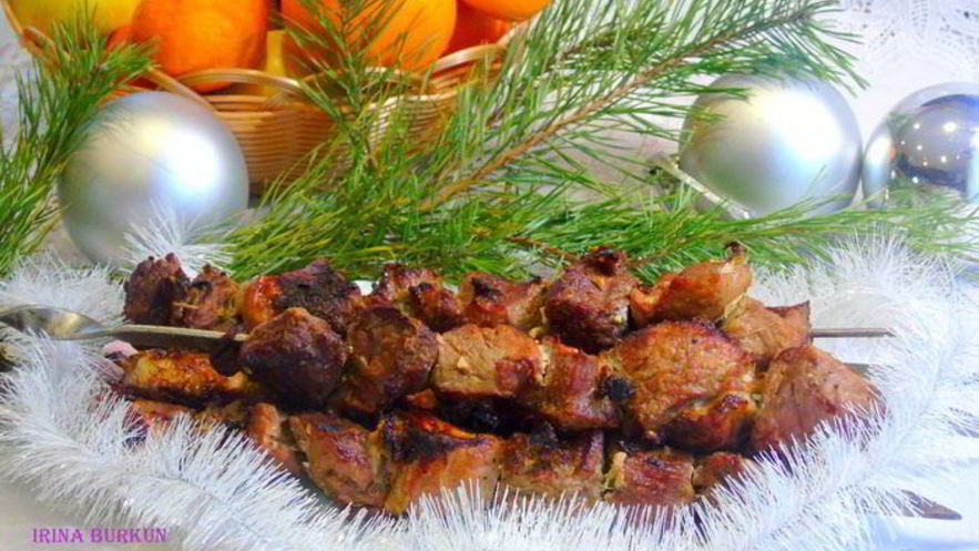 Рецепт шашлыка новогоднего