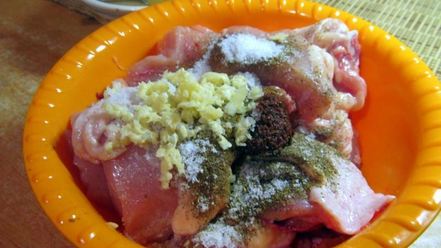 Рецепт шашлыка с горчицей из курицы