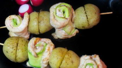 Рецепт Сочных куриных шашлычков