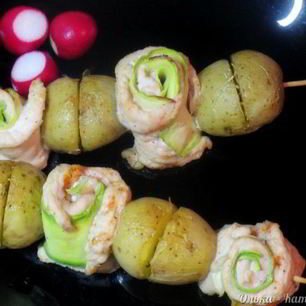 Рецепт Сочных куриных шашлычков