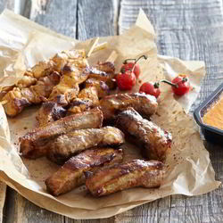 Рецепт Свиного шашлыка с перечным соусом