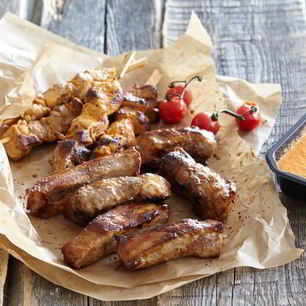 Рецепт Свиного шашлыка с перечным соусом