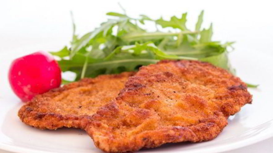 Рецепт быстрого шницеля в тройной панировке