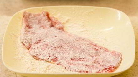 Рецепт быстрого шницеля в тройной панировке