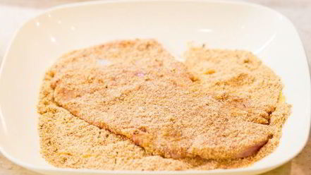 Рецепт быстрого шницеля в тройной панировке