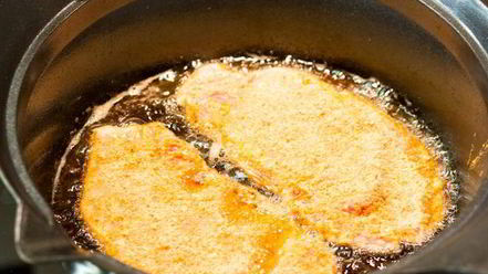 Рецепт быстрого шницеля в тройной панировке