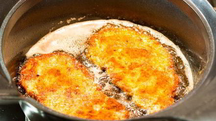 Рецепт быстрого шницеля в тройной панировке