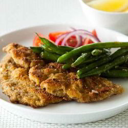 Рецепт Говяжьего шницеля с фасолью