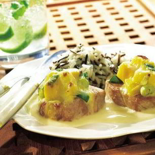 Рецепт Карибского шницеля