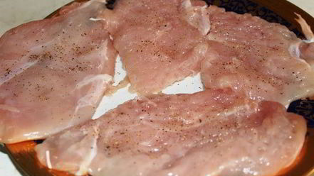 Рецепт куриного шницеля с грибным соусом