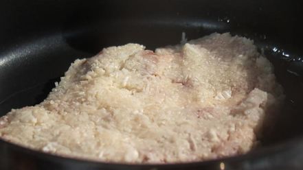 Рецепт пюре из цветной капусты с оригинальным свиным шницелем