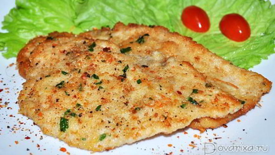 Рецепт шницеля из курицы по-милански