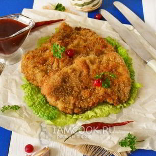 Рецепт Шницеля из свинины в духовке