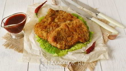 Рецепт шницеля из свинины в духовке