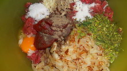 Рецепт шницеля рубленного по-африкански