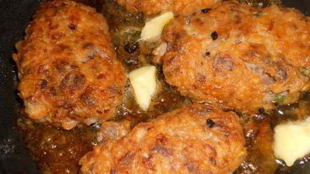 Рецепт шницеля рубленного по-африкански