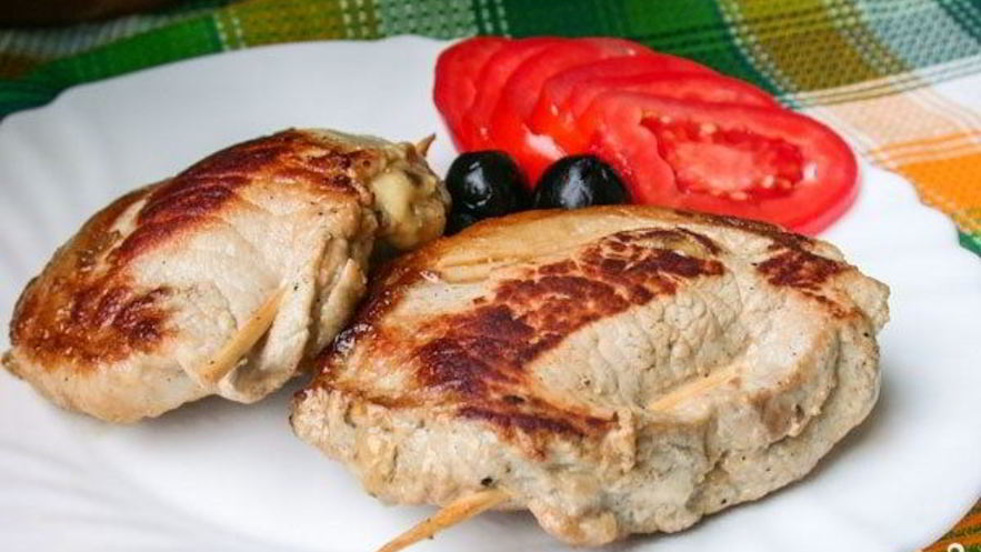 Рецепт шницеля с грибами