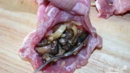 Рецепт шницеля с грибами