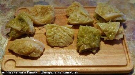 Рецепт шницелей из молодой капусты