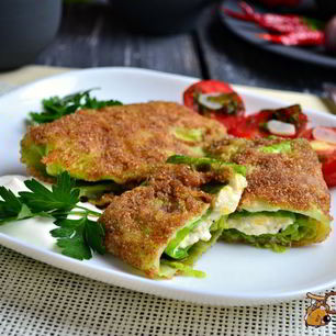 Рецепт Шницелей из савойской капусты с сыром