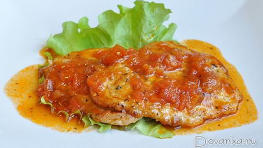 Рецепт шницелей в томатном соусе