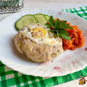 Рецепт Свиного шницеля с сыром и яйцом в мультиварке