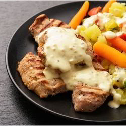 Рецепт Цветного шницеля