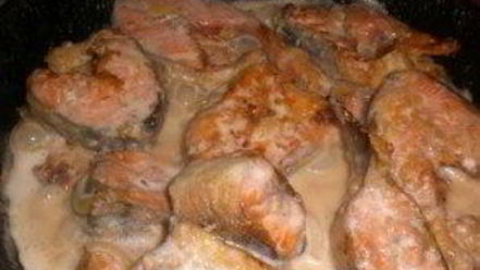 Рецепт стейка из горбуши на сковороде