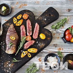 Рецепт Стейка из говядины на сковороде