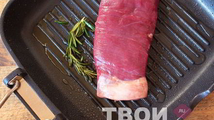 Рецепт стейка из говядины на сковороде