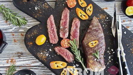 Рецепт стейка из говядины на сковороде