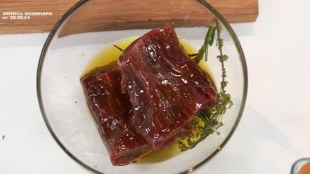 Рецепт стейка из говядины с печеными корнеплодами