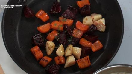 Рецепт стейка из говядины с печеными корнеплодами