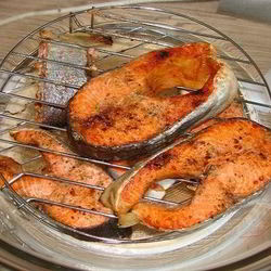 Рецепт Стейка из семги в аэрогриле