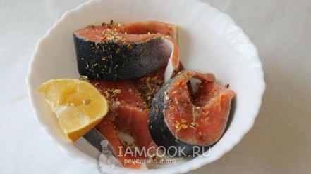 Рецепт стейка из семги в духовке