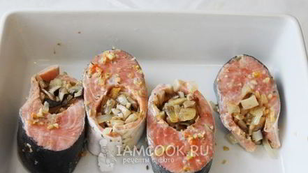 Рецепт стейка из семги в духовке