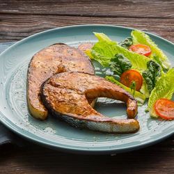 Рецепт Стейка из семги в глазури терияки